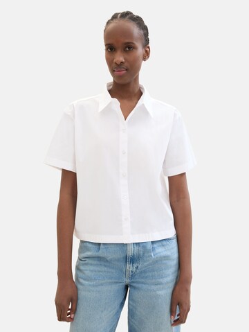 TOM TAILOR DENIM Blouse in Wit