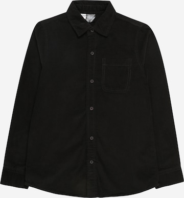 Urban Classics Regular fit Риза в черно: отпред