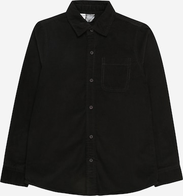 Urban Classics Button Up Shirt in Black: front