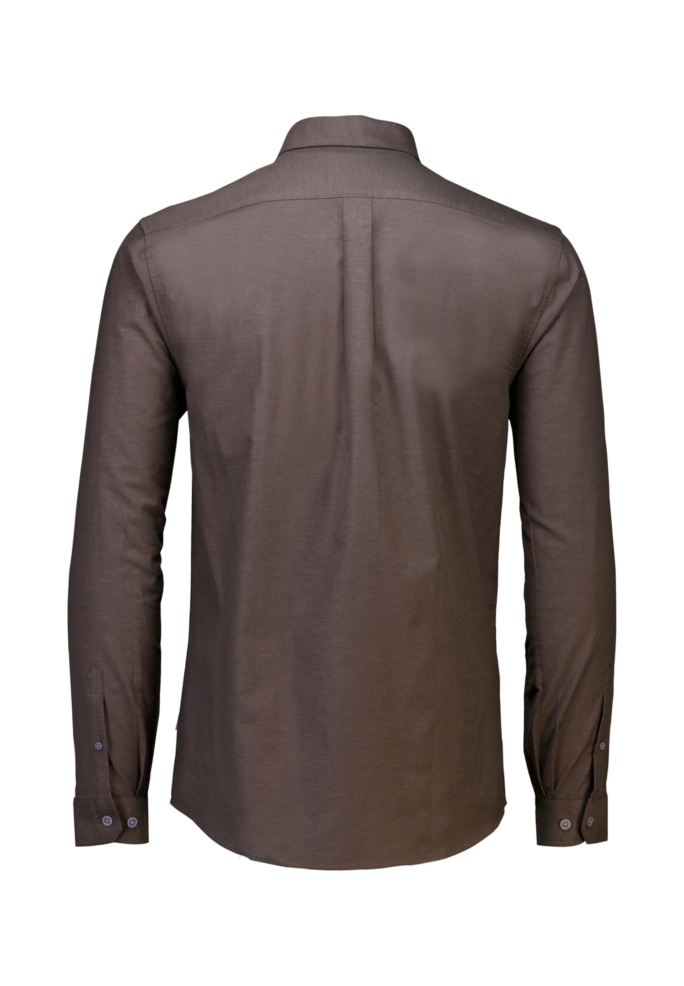 Slim fit Camicia 'Superflex' di Lindbergh in marrone