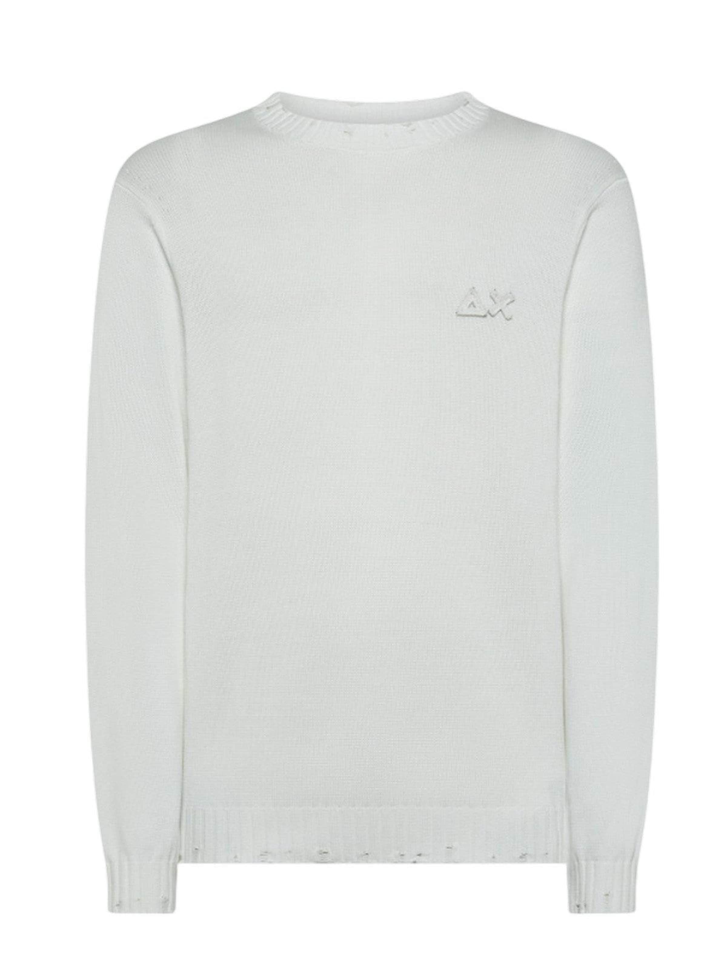 SUN68 Sweatshirt in Wit: voorkant