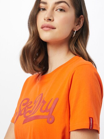 Superdry Shirt 'Collegiate Cali State' in Oranje