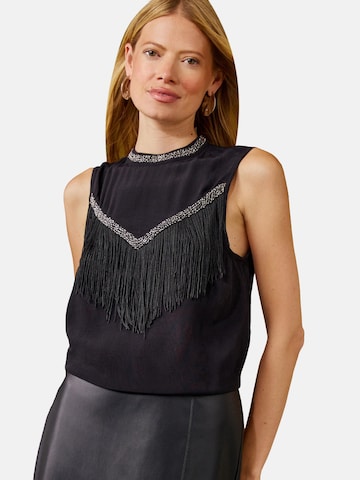 love & roses Bluse in Schwarz: Vorderseite