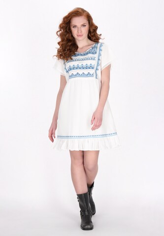 Robe d’été DreiMaster Vintage en blanc