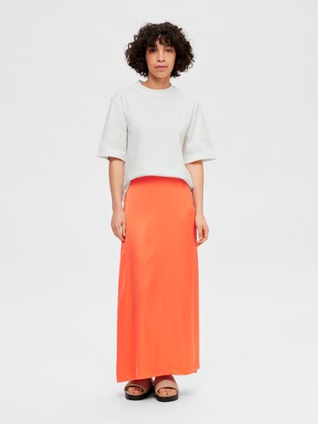 Jupe 'Franziska' SELECTED FEMME en orange