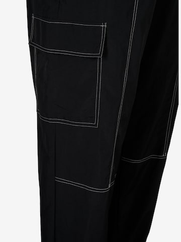 Zizzi Tapered Cargo Pants 'Xkato' in Black