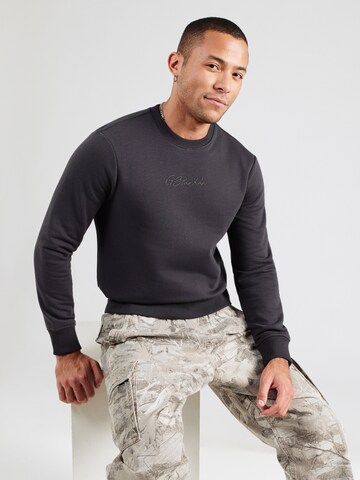 G-STAR Sweatshirt 'Autograph' in Grau: Vorderseite