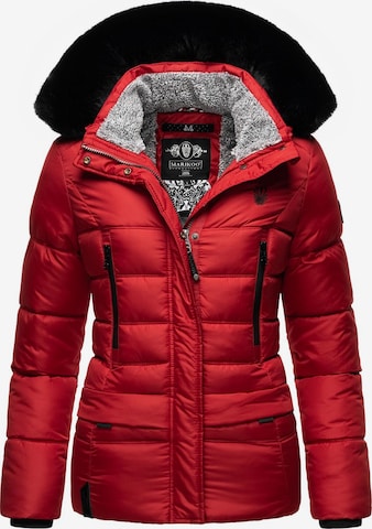 MARIKOO Χειμερινό μπουφάν 'Loveleen' σε κόκκινο: μπροστά