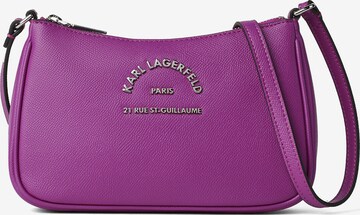 Sac à bandoulière 'Rue St-Guillaume' Karl Lagerfeld en violet : devant