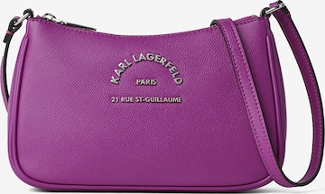 Karl Lagerfeld Crossbody Bag 'Rue St-Guillaume' in Purple: front