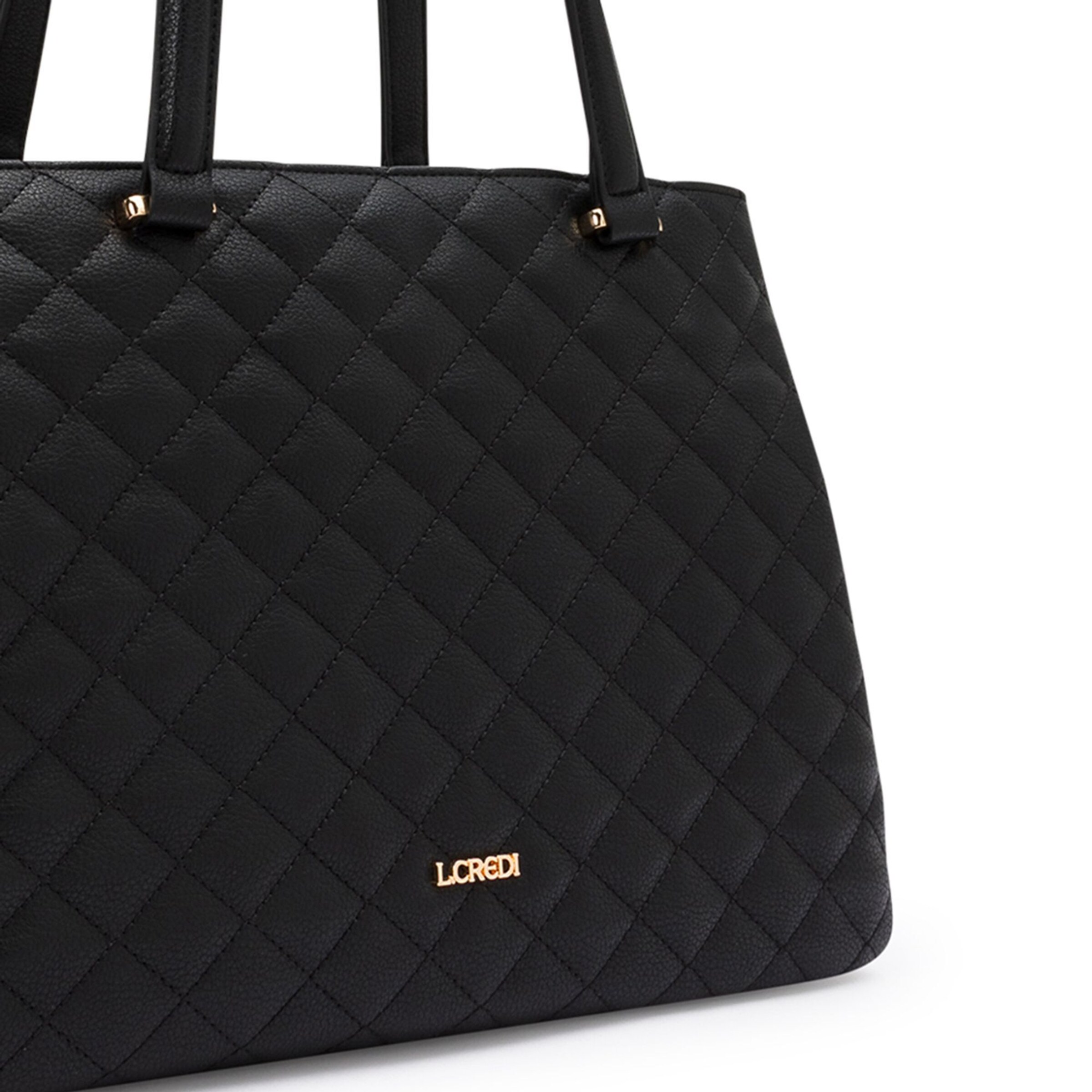 Borsa a spalla 'Orsina' di L.CREDI in nero