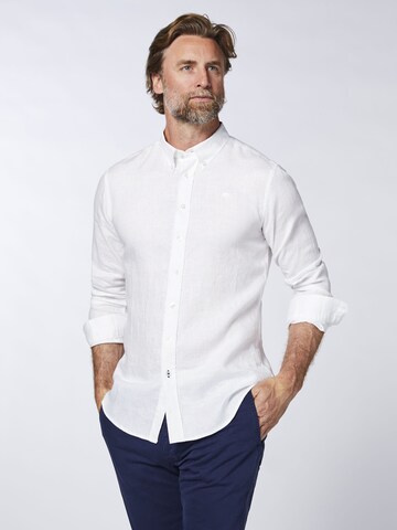 Colorado Denim Regular fit Button Up Shirt in White: front