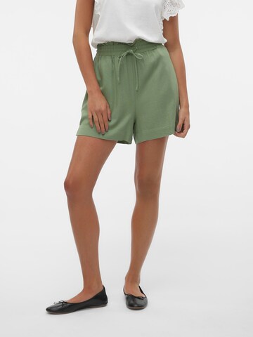 VERO MODA Loose fit Trousers 'MYMILO' in Green: front