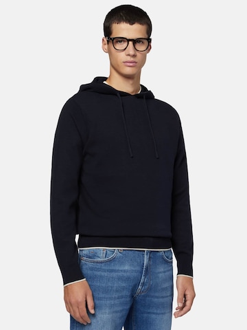 Sweat-shirt Boggi Milano en bleu : devant