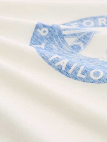 TOM TAILOR T-Shirt in Weiß