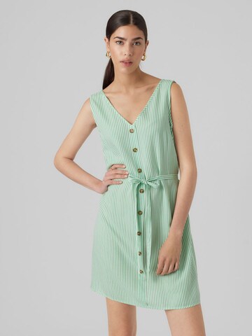 Robe 'BUMPY' VERO MODA en vert : devant