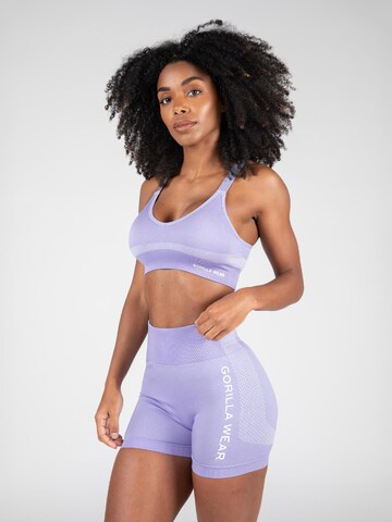 Bustier Soutien-gorge de sport 'Selah' Gorilla Wear en violet : devant