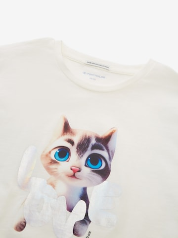 T-Shirt TOM TAILOR en blanc