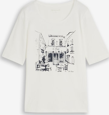 TOM TAILOR T-Shirt in Weiß: Vorderseite