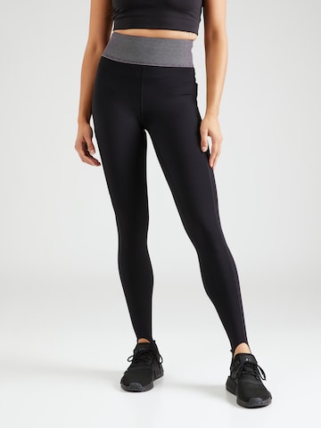 Skinny Pantalon de sport Calvin Klein Sport en noir : devant