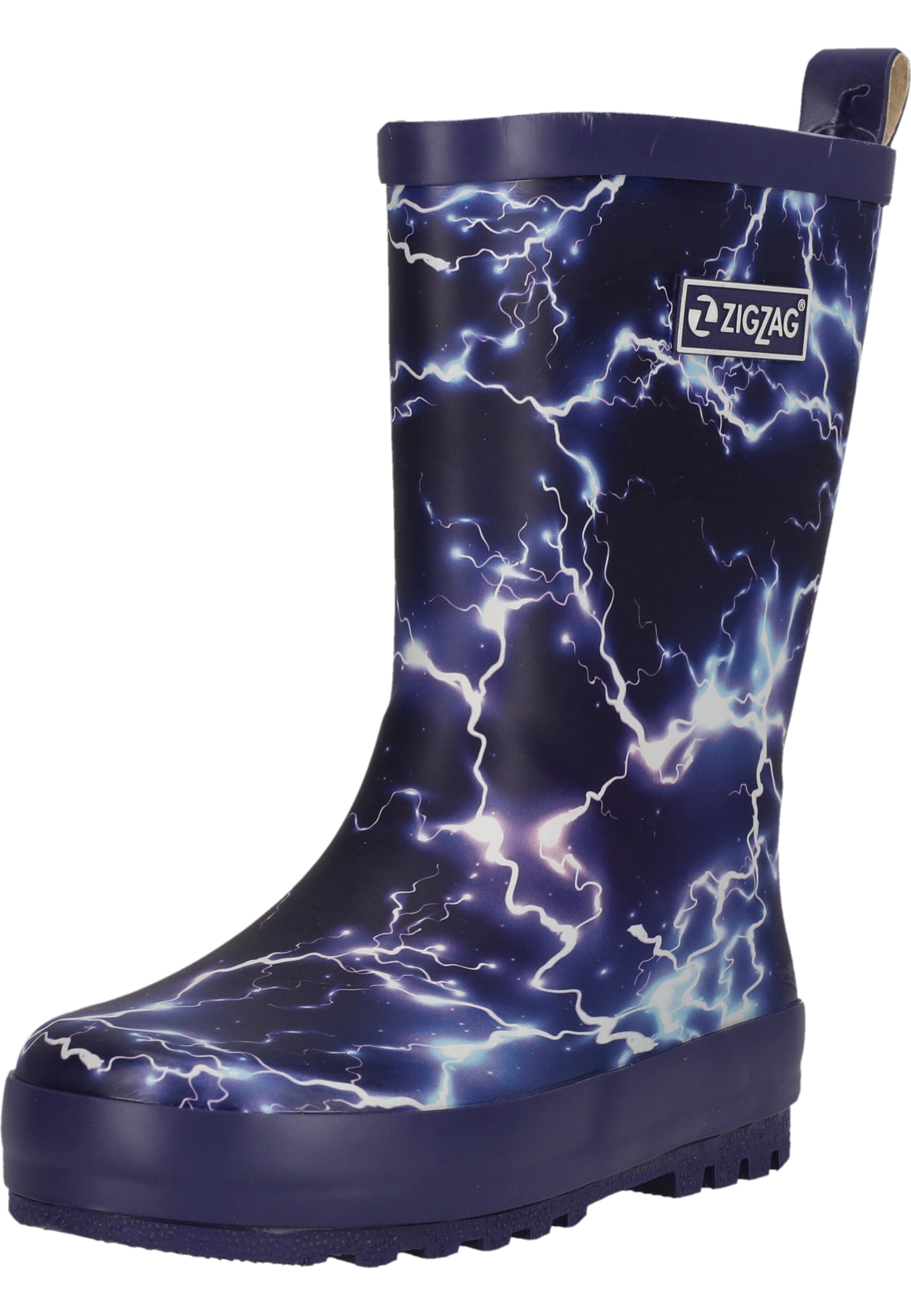 ZigZag Regenlaarzen 'Gemus' in Zwart: voorkant