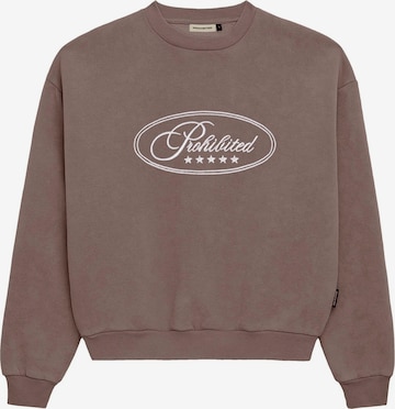 ProhibitedSweater majica 'Five-Star' - siva boja: prednji dio