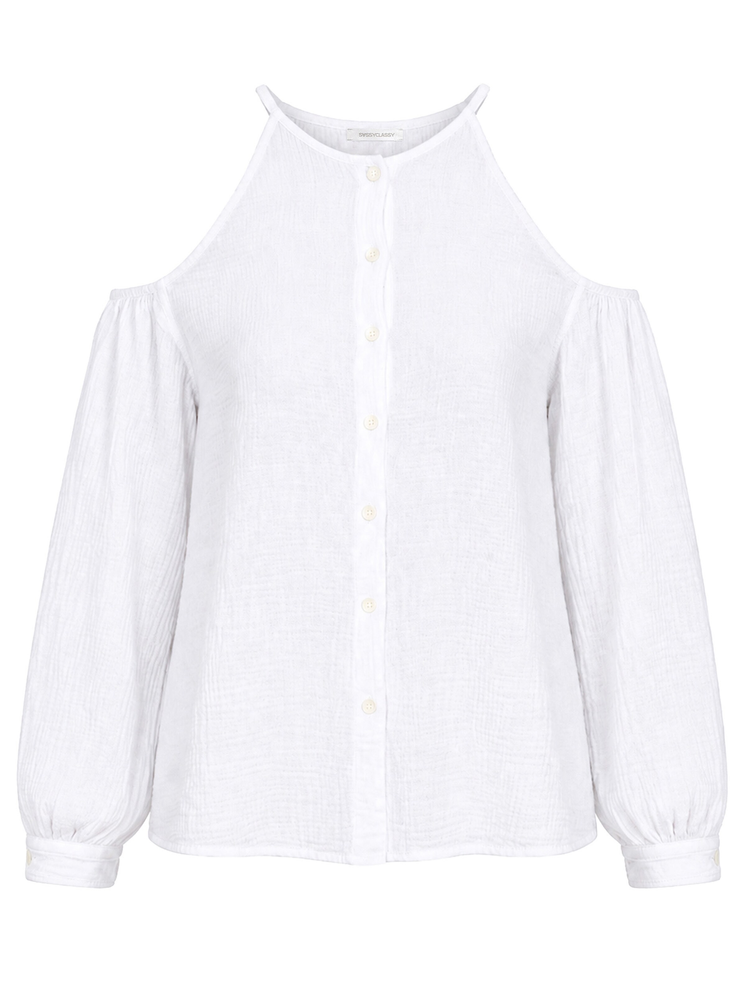 SASSYCLASSY Bluse‌‌‌‌‌‌ in Weiß: Vorderseite