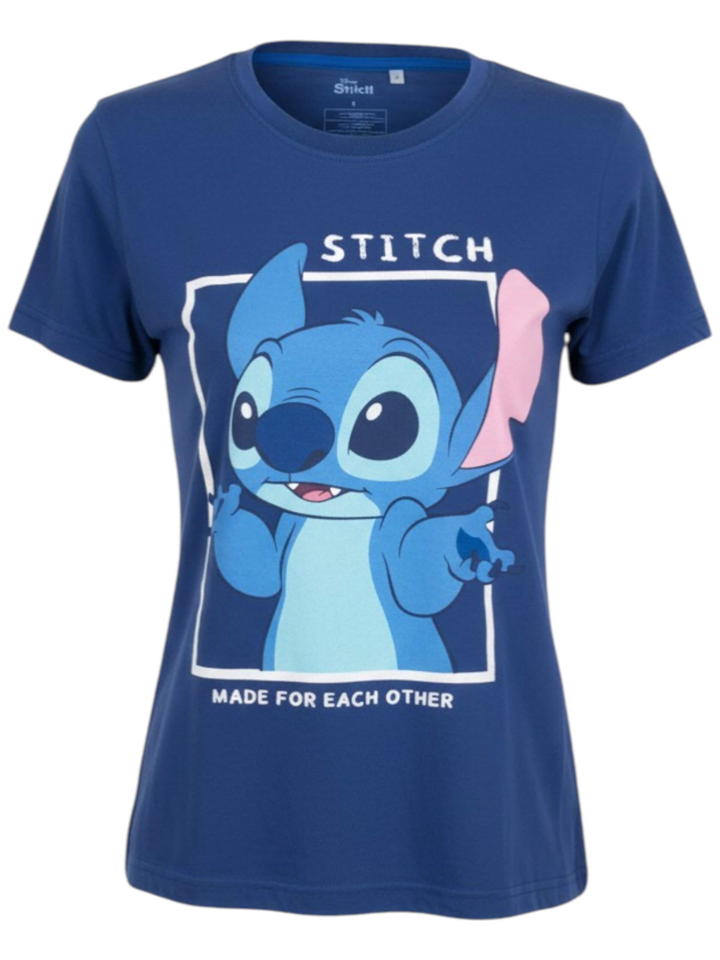 Disney Lilo & Stitch Shirt 'Stitch' in Blue: front