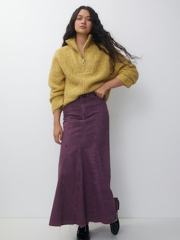 Pull-over oversize Pull&Bear en jaune