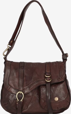 Campomaggi Shoulder Bag in Brown: front