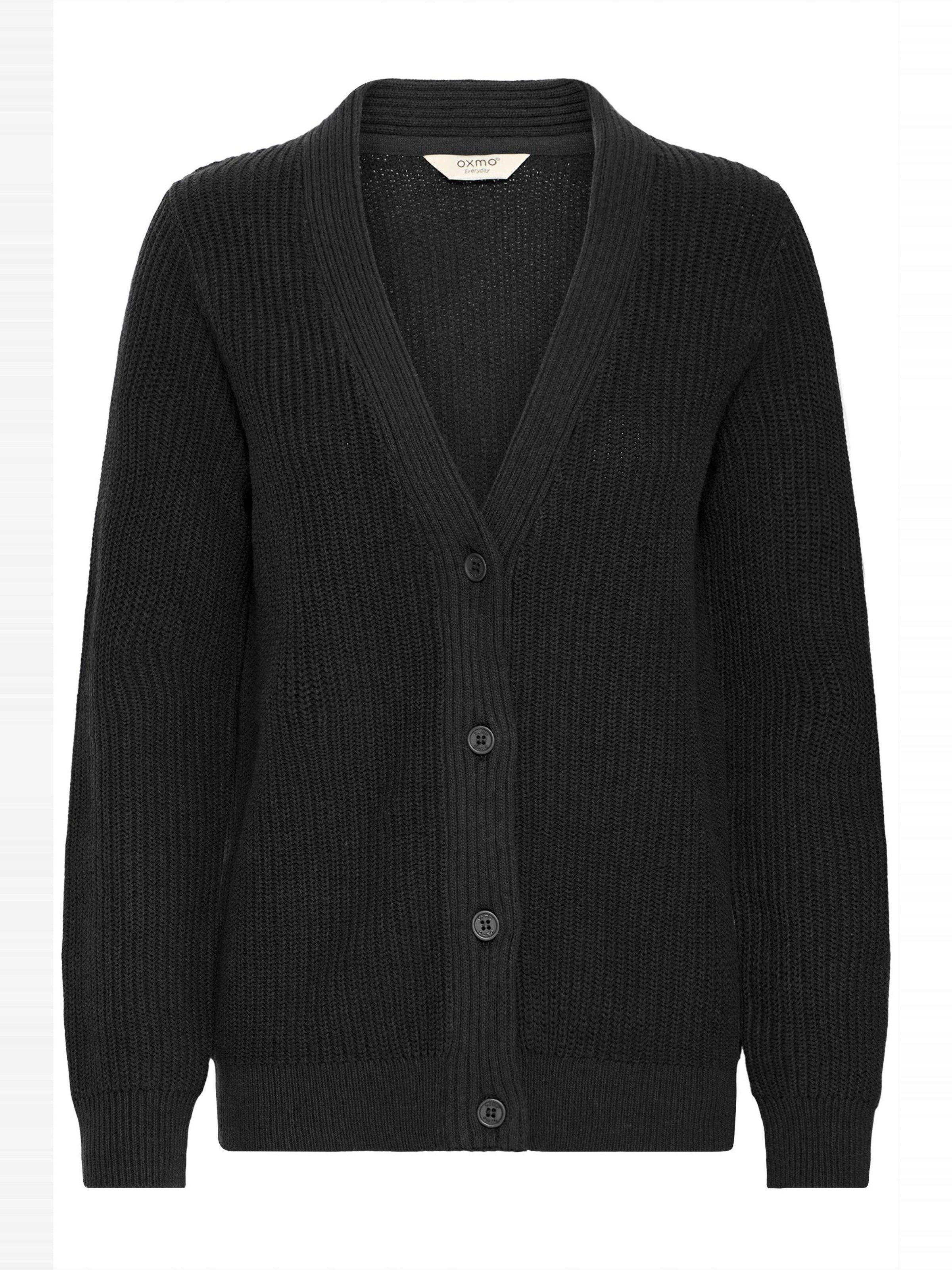Cardigan ' OXKIMMIE ' Oxmo en noir : devant