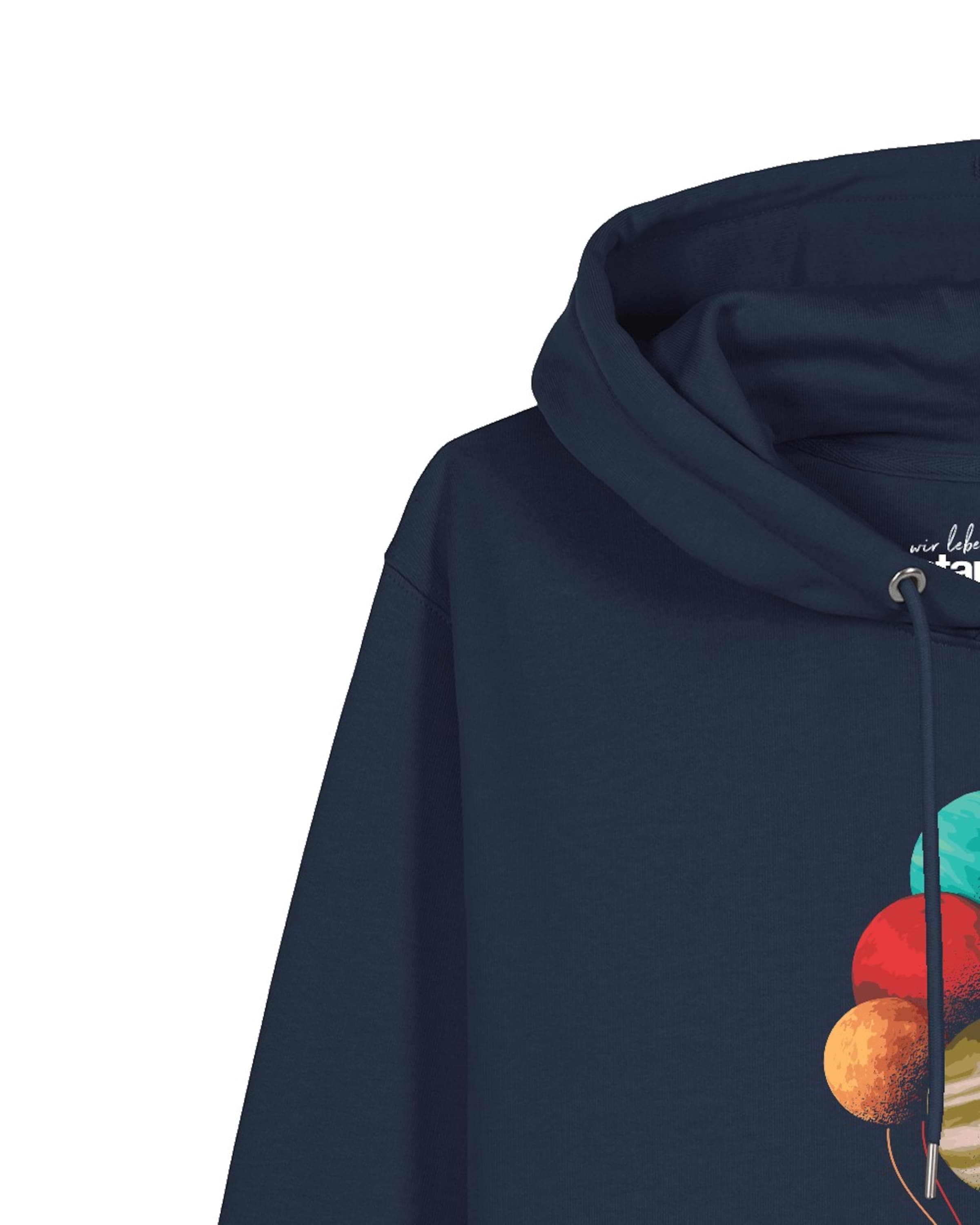 Watapparel Sweatshirt 'Balloon Spaceman' in Blue