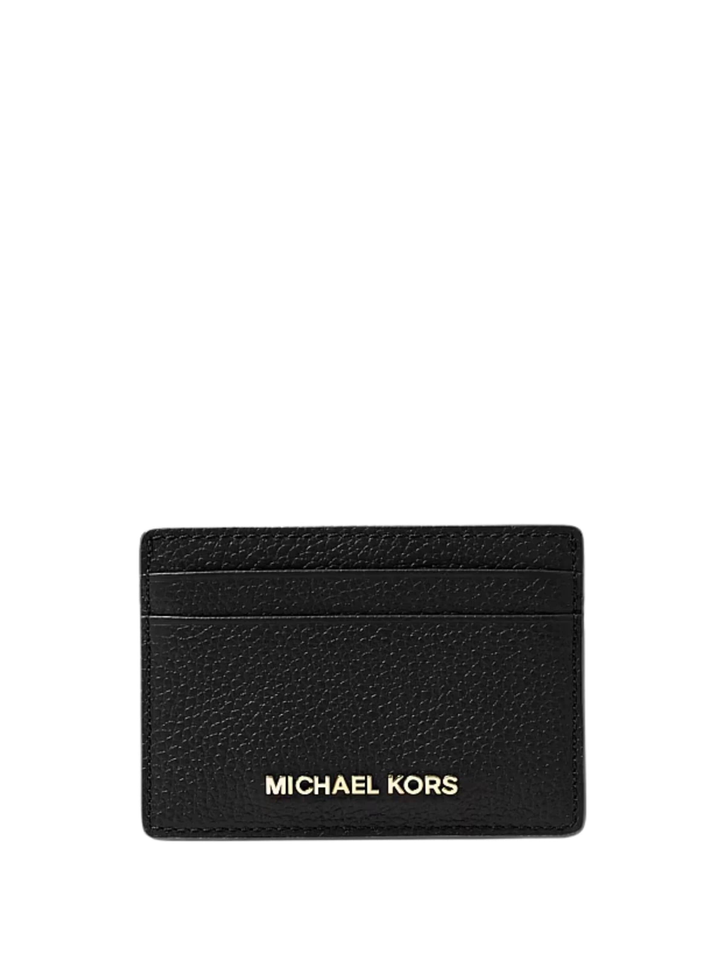 Michael Kors Wallet 'MICHAEL KORS CARD CASE Portafoglio' in Black: front