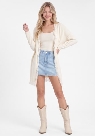 IZIA Gebreid vest in Wit