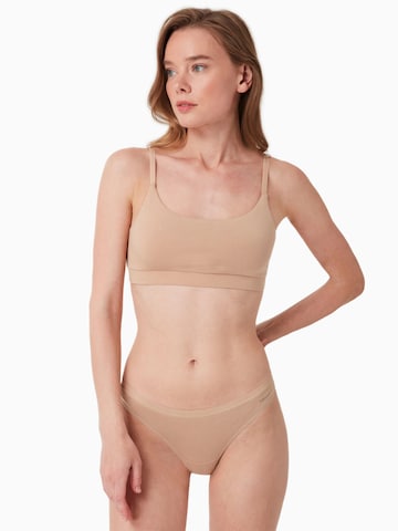 Organication Bustier BH in Beige: Vorderseite