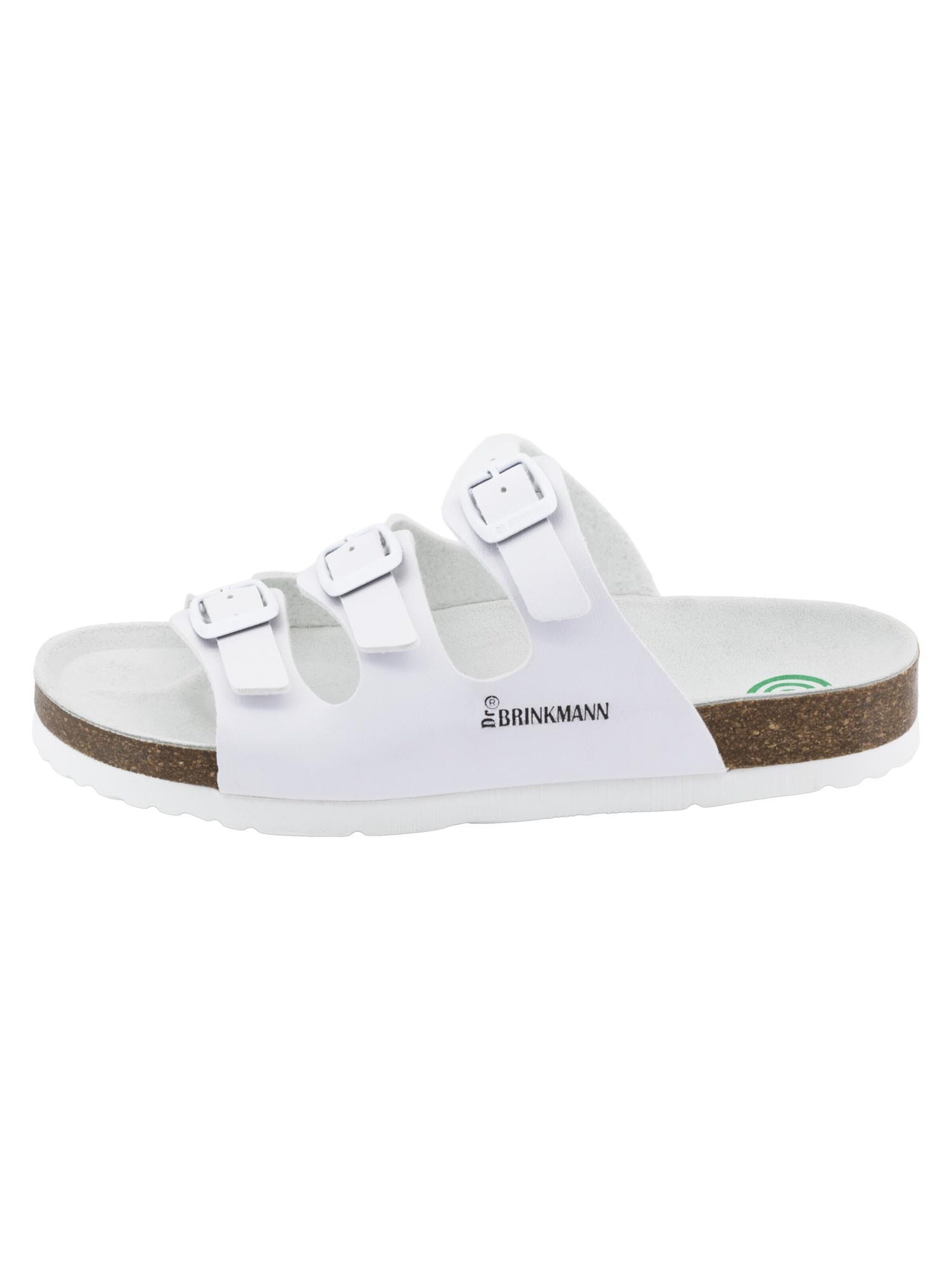 DR. BRINKMANN Mules 'Novelda' in White: front