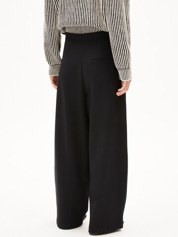ARMEDANGELS Loosefit Stoffhose ' LOU WIDELEG ' in Schwarz