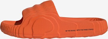 ADIDAS ORIGINALS Mules 'Adilette 22' in Orange: front