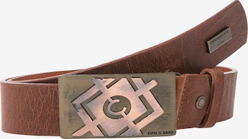 CIPO & BAXX Belt in Brown: front