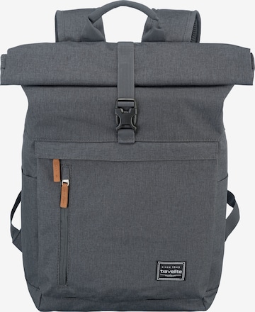 TRAVELITE Backpack in Grey: front