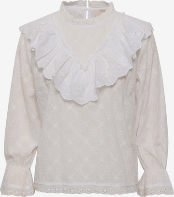 Cream Blouse in White: front