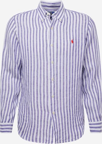 Coupe regular Chemise Polo Ralph Lauren en bleu : devant