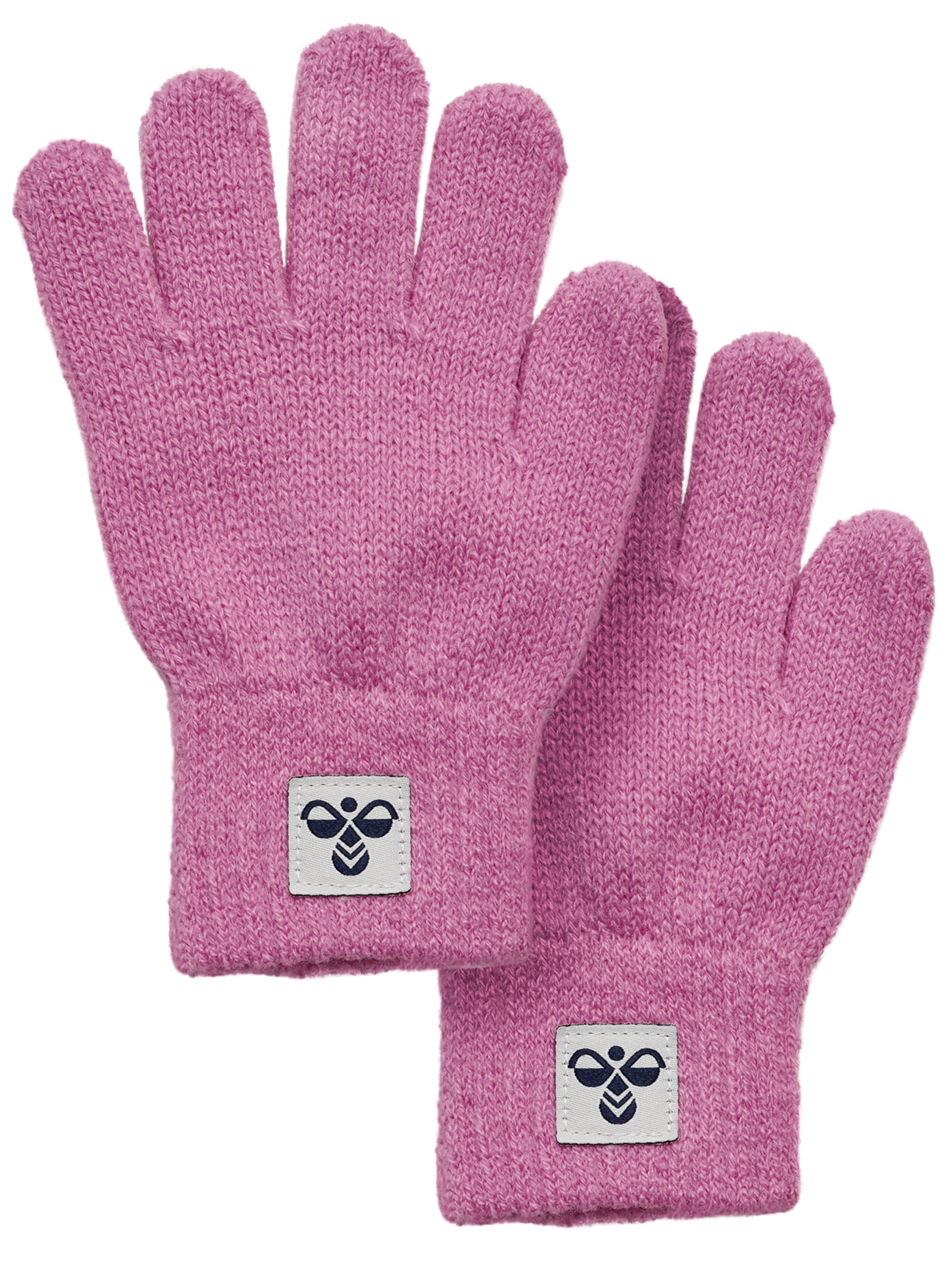 Gants Hummel en rose : devant