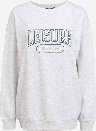 Missguided Petite Sweatshirt in mottled grey / Emerald, Item view
