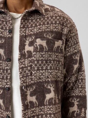 Comfort fit Camicia 'Leonardo' di Dandalo in marrone