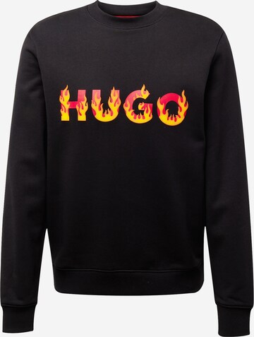 HUGO Sweatshirt 'Ditmo' in Black: front