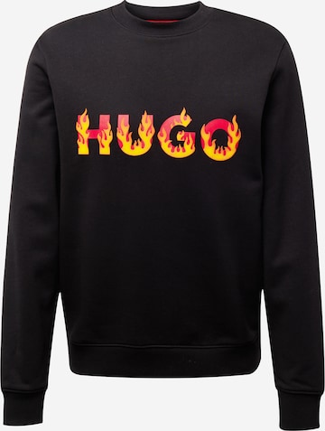 HUGO Red - Sudadera 'Ditmo' en negro: frente