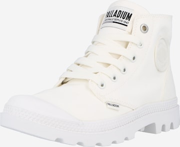 Palladium - Zapatillas deportivas altas 'Pampa' en blanco: frente