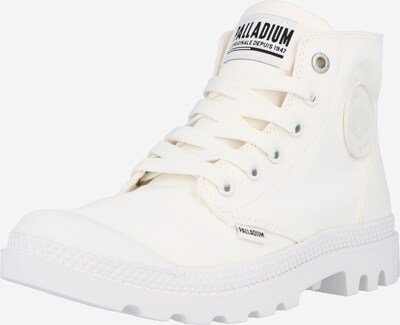 Palladium Baskets hautes 'Pampa' en blanc, Vue avec produit