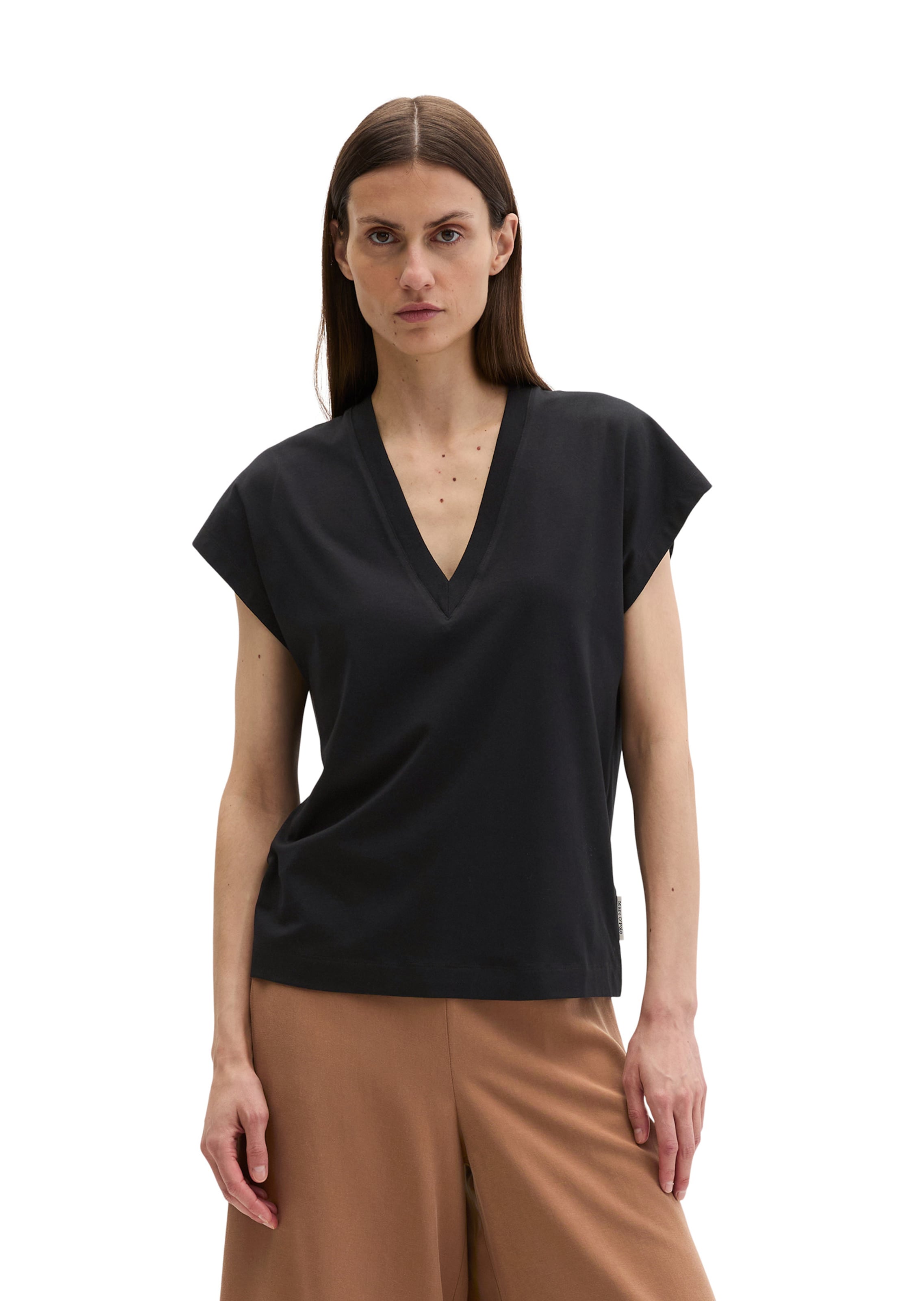 Marc O'Polo Shirt in Zwart: voorkant